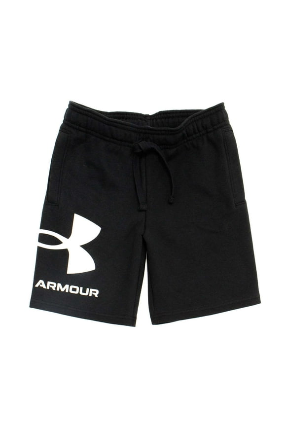 Boys Rival Fleece Logo Shorts, Black \ Onyx White,XL - US