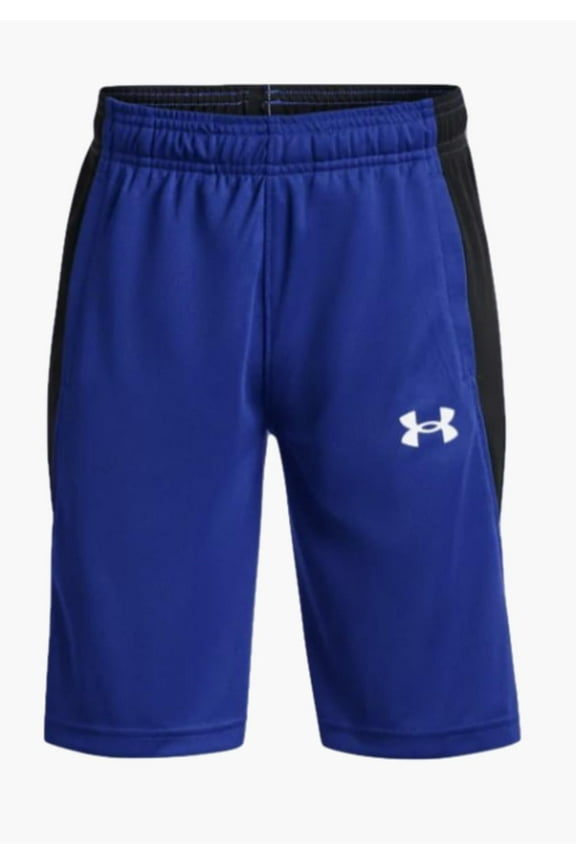 Boys' UA Baseline Shorts, Royal/White, Small