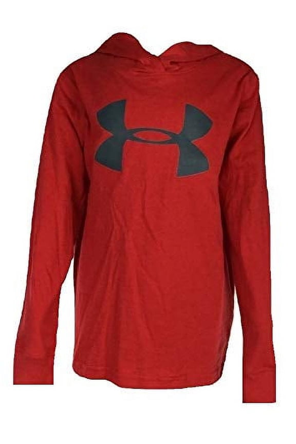 Boys UA Logo Hoodie Red Size 5 27H54227-80