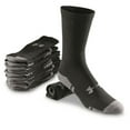 thumbnail image 1 of Under Armour Boys' UA Resistor III Crew Socks - 6-Pack YLG Black, 1 of 5