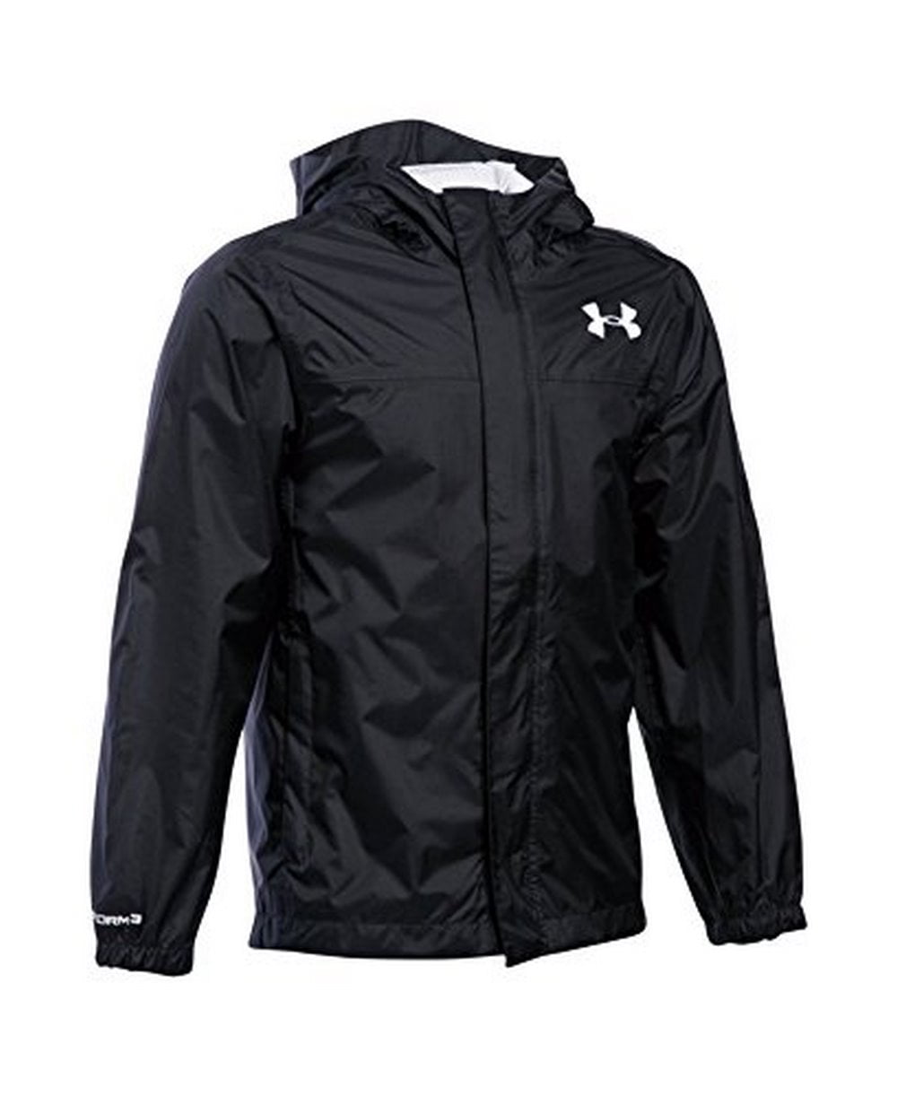 Under Armour Boys UA Storm Bora Jacket, Black/GLACIER GRAY, YMD