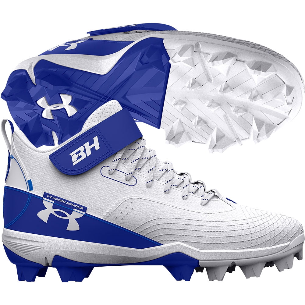Under Armour Boys Youth Harper 7 Mid Rm Jr. Baseball Cleats Royal Medium 2.5 2.5 Medium US Royal