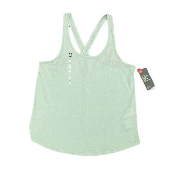 Under Armour Breathable Heatgear Women's Live X-Back Tank Top (Light Green, M)