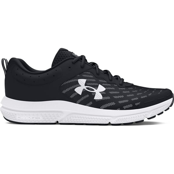 Under Armour Charged Assert 10 Men's Running Shoes Color: Black Black White Size: 13