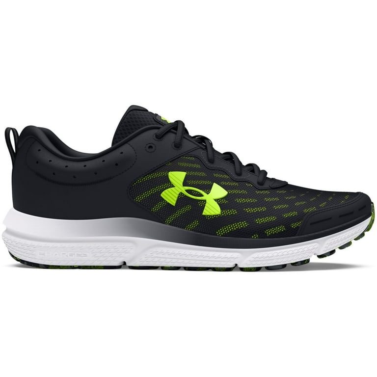 Black and yellow under armour shoes discount