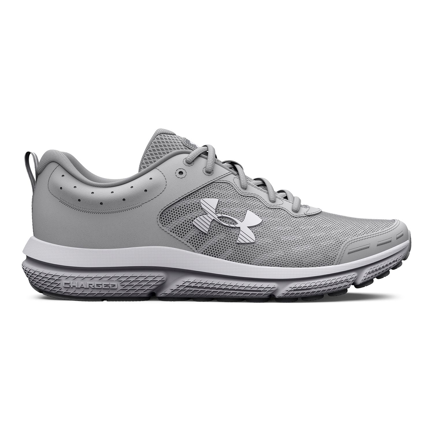 Under Armour Charged Assert 10 Men's Running Shoes Color: Mod Gray White Size: 13