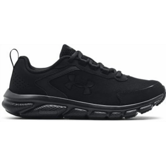 Under Armour Charged Assert 9 Wide D Running Shoes - Women's, Black / Black, 9.5