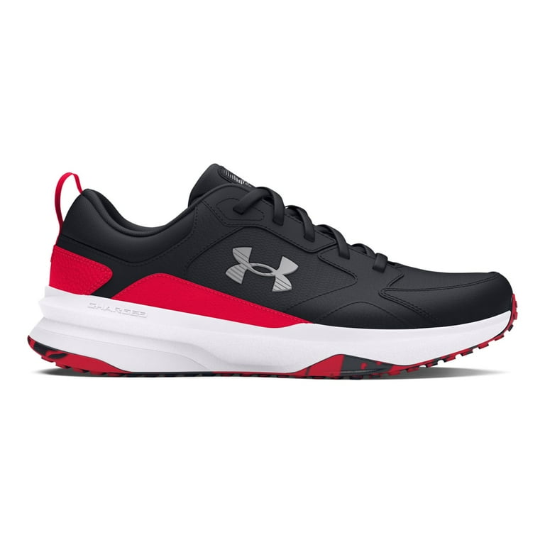 Gray and red under armour shoes sales