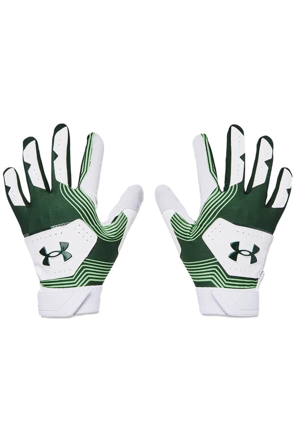 Clean Up 21 Batting Gloves Pair GREEN | WHITE 2XL