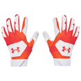 thumbnail image 1 of Under Armour Clean Up 21 Batting Gloves Pair DARK ORANGE | WHITE LG, 1 of 5