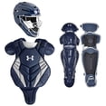thumbnail image 1 of Under Armour Converge Victory NOCSAE Youth 9-12 Baseball Catcher's Equipment Set, Navy, 1 of 1