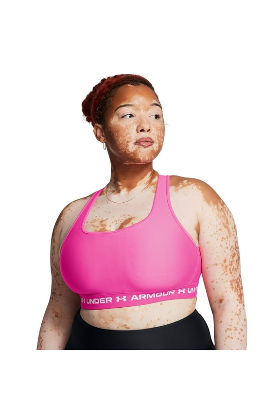 Crossback 2.0 Medium-Impact Sports Bra Color: Rebel Dark Pink Size: MEDIUM