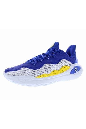 Under Armour Men\' Sneakers in Yellow, White & Blue Under Armour Spawn FloTro Basketball Shoes  main image 3