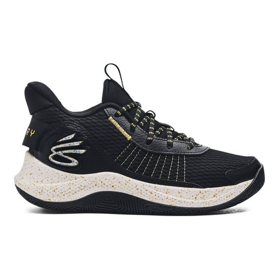 Under Armour Curry 3Z7 Grade School Kids' Basketball Shoes Color: Black Metallic Gold Size: 5