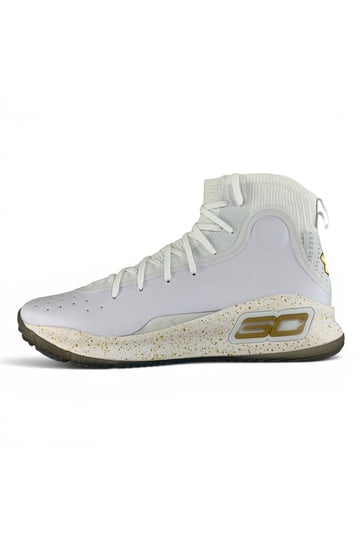 NEW Under Armour Curry 4 Retro White Gold Basketball Shoes Men Sz 12 1298306-111 Curry 4 Retro  main image 4