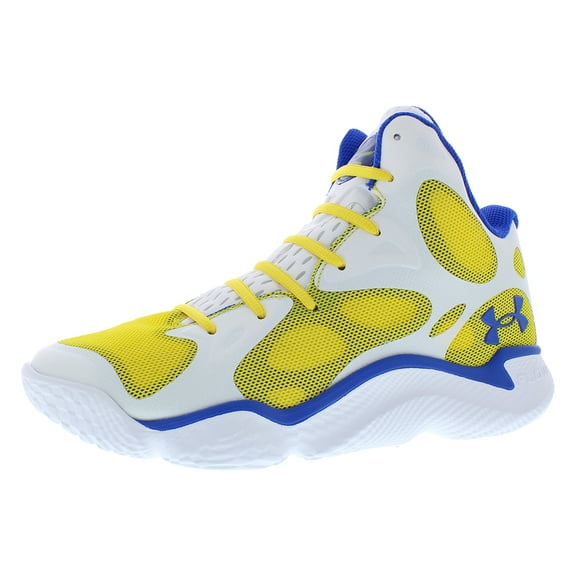 Under Armour Curry Spawn Flotro Mens Shoes Size 11.5, Color: White/Yellow/Blue