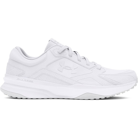 Under Armour Edge LTHR Men's Training Shoes Color: White Gray Size: 12