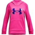 thumbnail image 1 of Under Armour FUCHSIA Junior's Girl's Armour Fleece Big Logo Hoodie, US X-Large, 1 of 4