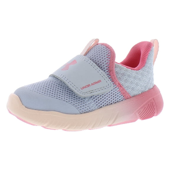 Under Armour Flash Fade Infant/Toddler Shoes Size 7, Color: Grey/Pink