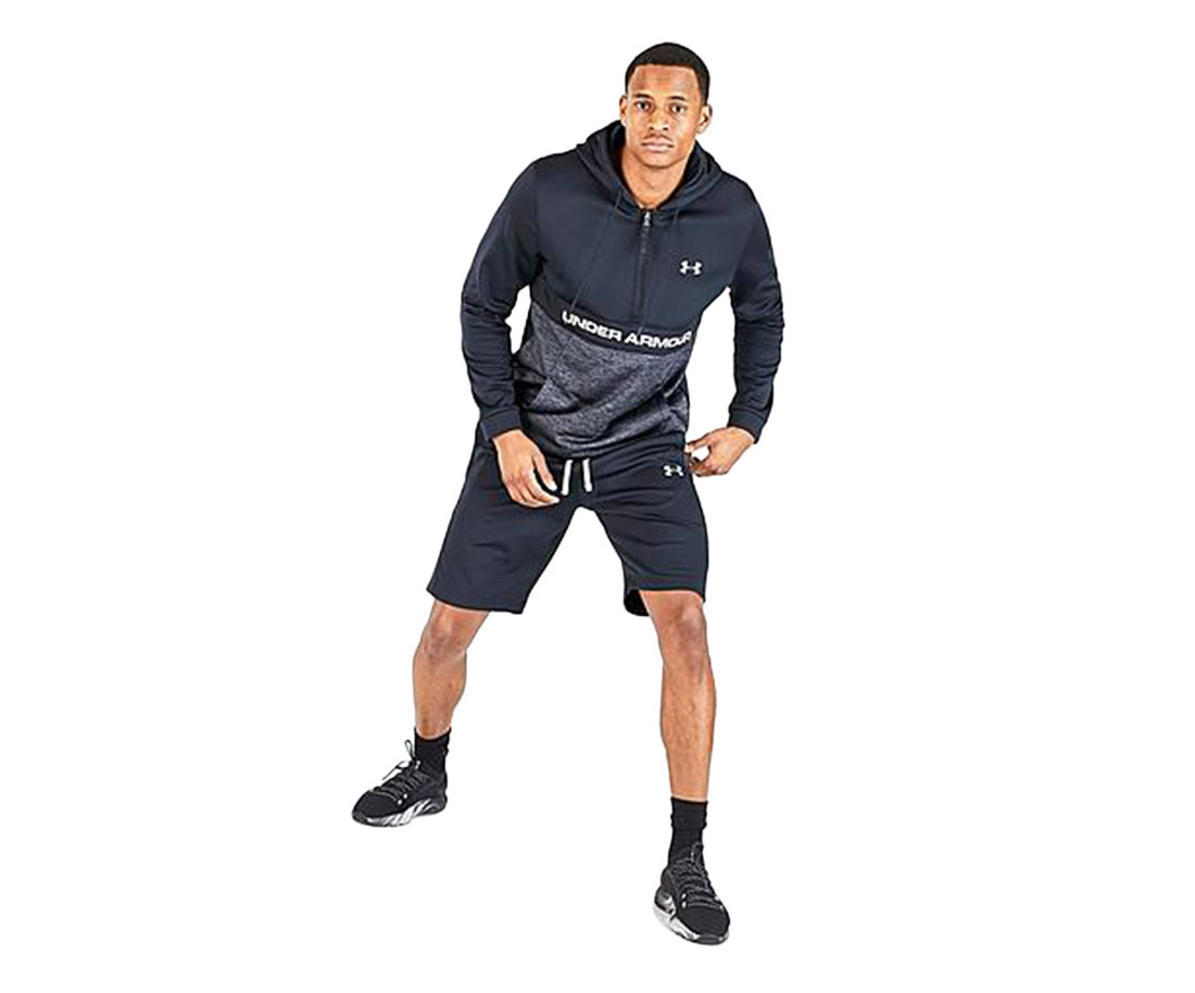 Under Armour Fleece Shorts Mens Active Shorts Size S, Color: Black/Grey - image 1 of 1