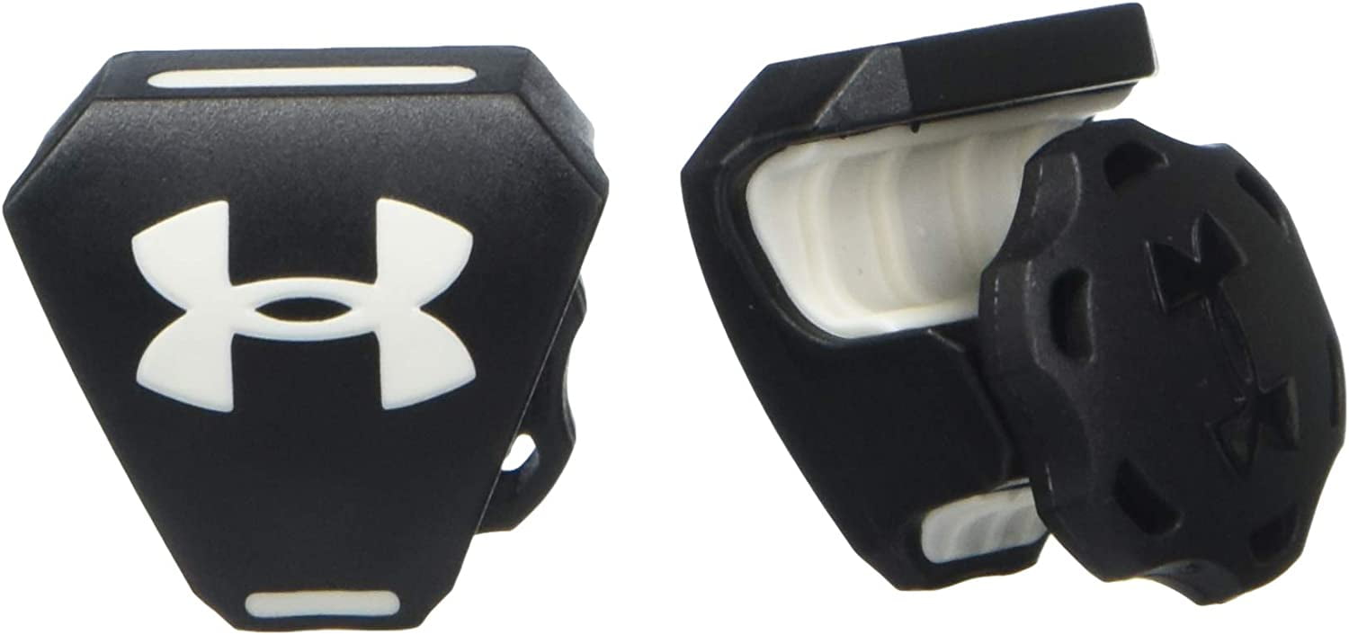 Under Armour Football Helmet Visor Clips with Logo, Black/White
