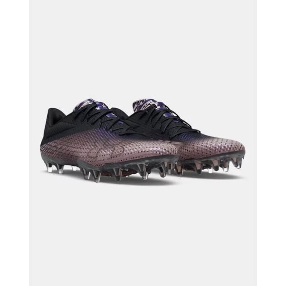 Under Armour Football Replacement Cleats Women's Black Metallic Rose Gold, 9