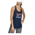 thumbnail image 1 of Under Armour Freedom Lock Up Tank Cotton Blue Sports Logo UA Women's Size, 1 of 3