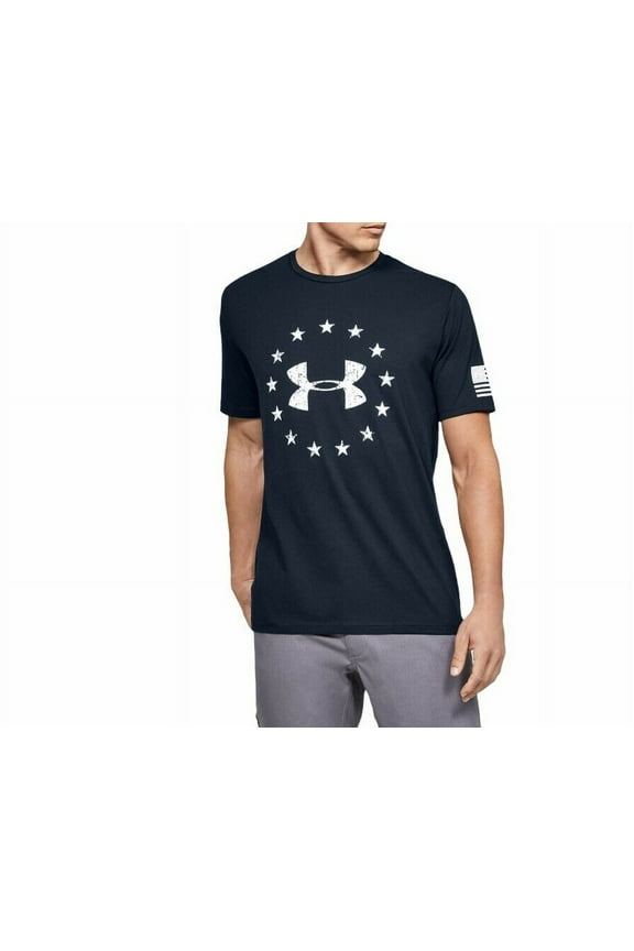 Freedom Logo Tee Iconic Mens American Flag T-Shirt Size S M L