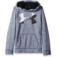 thumbnail image 1 of Under Armour Girls' Armour Fleece Big Logo Novelty Hoodie,Apollo Gray /Black, Youth Small, 1 of 2