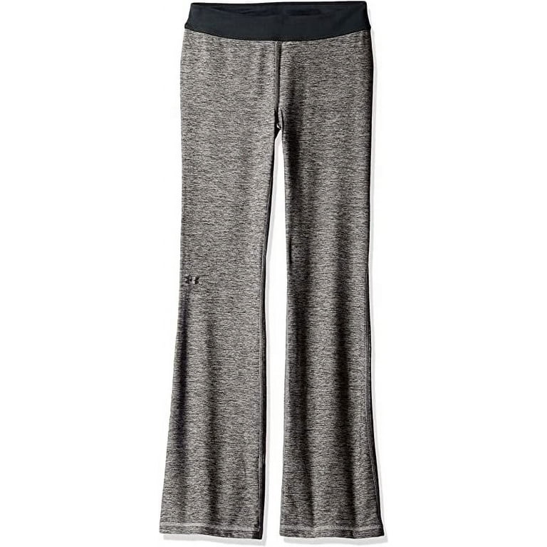 Under Armour Girls' Finale Studio Pants, Carbon Heather/Steel, Youth Large  