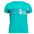 thumbnail image 1 of Under Armour Girls' Hybrid Big Logo T-Shirt Size X-Large, 1 of 1
