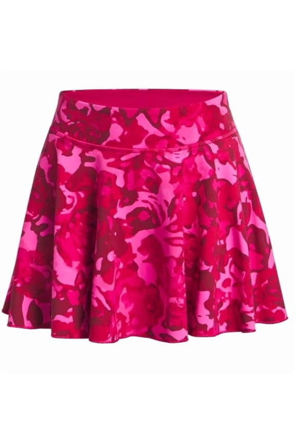 Girls' Motion Print Skort (Big Kid), Shaded Fuchsia/Rebel Pink/White, Large