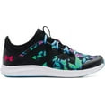 thumbnail image 1 of Under Armour Girls' Pre-School UA Infinity 3 Alternate Lace Running Shoes Black/Fresco Blue/Penta Pink - 3023405-004, 1 of 5