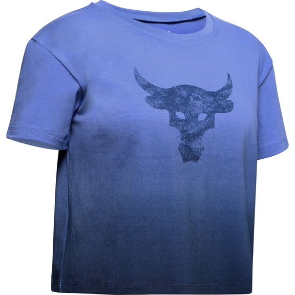 Under Armour Girls' Project Rock Graphic Cropped T-Shirt