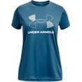 thumbnail image 1 of Under Armour Girls' Tech Big Logo Twist Short Sleeve T Shirt, 1 of 2