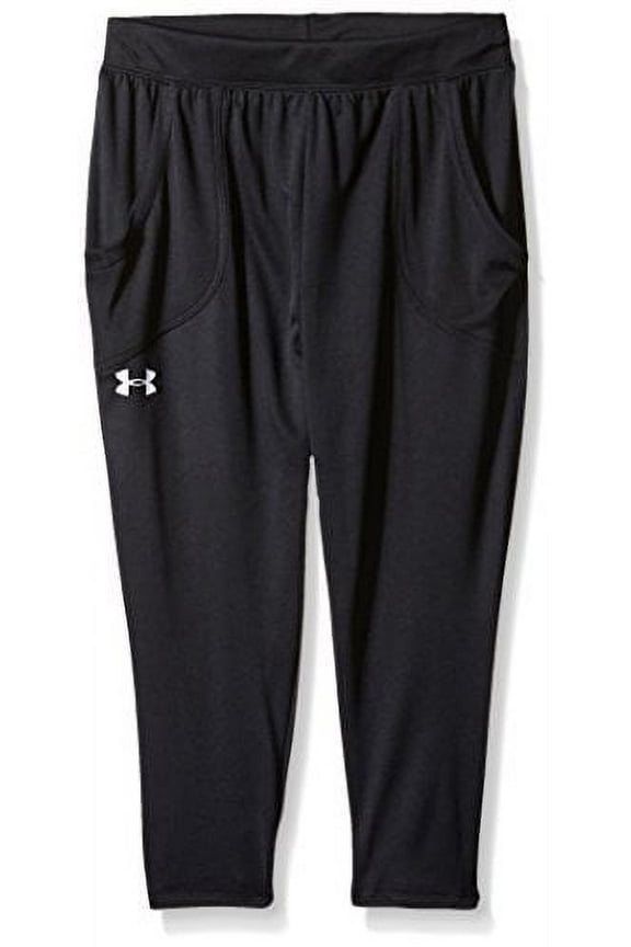 Girls' Tech Capris, Black (001)/White, Youth X-Small