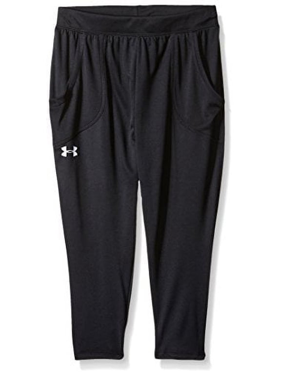 Girls' Tech Capris, Black (001)/White, Youth X-Small