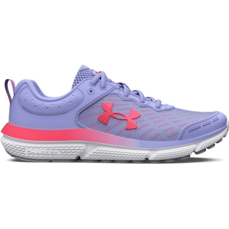 Under Armour Grade School Assert 10 Kids Running Shoes Color Ice Halo Gray Pink Size 6 Walmart