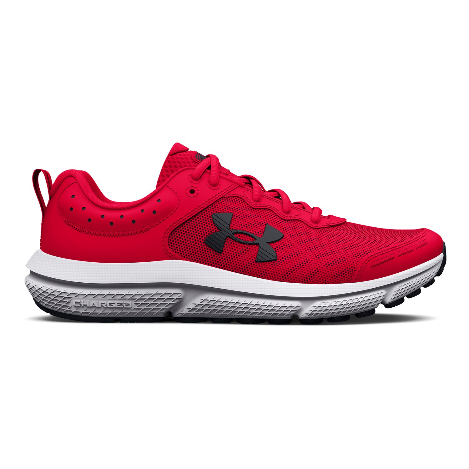 Under Armour Grade School Assert 10 Kids Running Shoes Color Red Black Black Size 6 Walmart