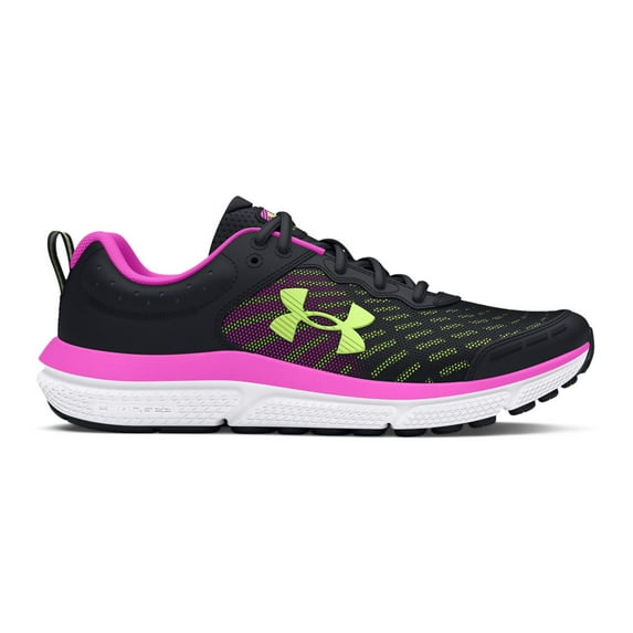 Under Armour Grade School Assert 10 Kids' Running Shoes Color: Vivid Magenta Green Size: 7