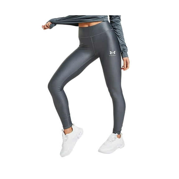 Under Armour Grid Print Legging Womens Active Pants Size XS, Color: Grey/White