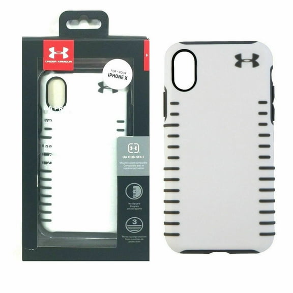 Under Armour Grip Series Hard Case for Apple iPhone Xs & X - White/Gray
