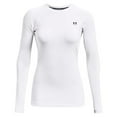 thumbnail image 1 of Under Armour  HG  Compression LS  Tops White Small, 1 of 2