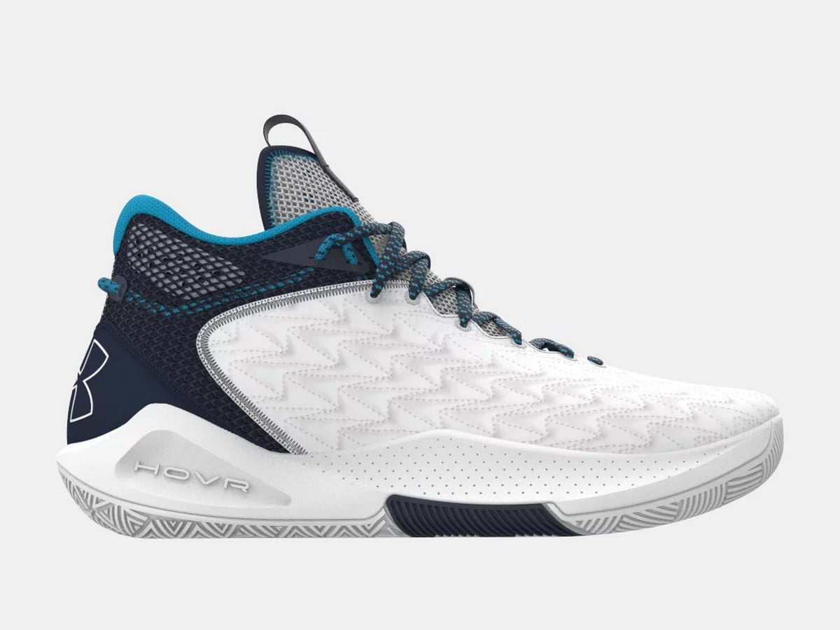 Under Armour HOVR Havoc 5 Clone Basketball Shoes White | Navy Size