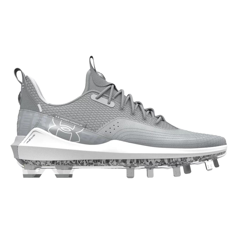 UA UNDER ARMOUR HARPER 7 LOW ST METAL BASEBALL CLEATS GRAY/ WHITE NEW 61ydkFTt9VL._AC_UY900_.jpg main image 3