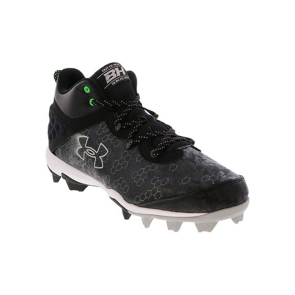 Under Armour Harper 8 Mid RM Baseball Cleat Black | 3026592 001