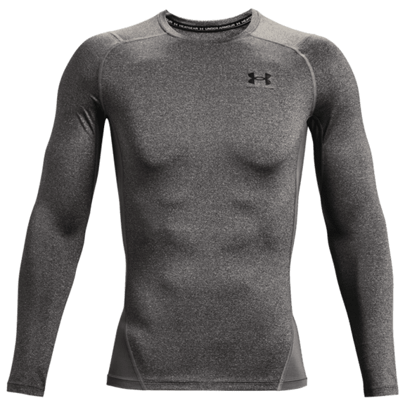 Under Armour HeatGear Armour Mens Long Sleeve Baselayer Carbon Heather - XXL