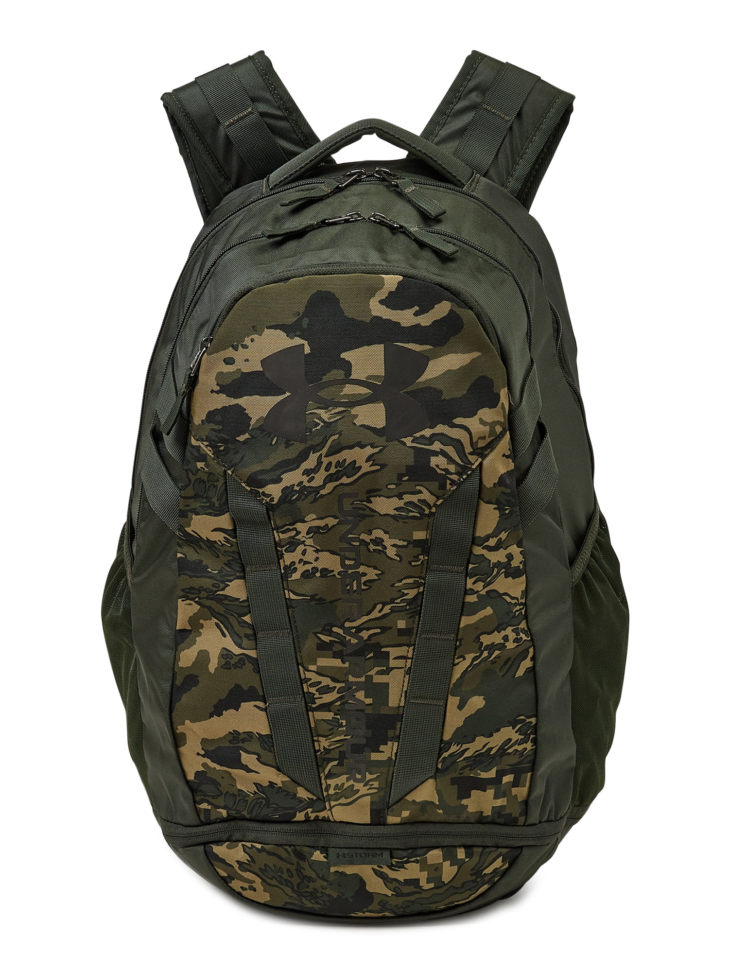 Under Armour Hustle 4.0 Unisex Adult Backpack Black Hushed Green 