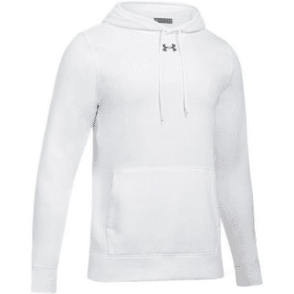 Under Armour Hustle Fleece Team Hoodie Mens 1310023 - White - XXL