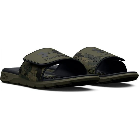 Under Armour Ignite Pro Freedom Men's Slides Color: Marine Green Black Size: 8